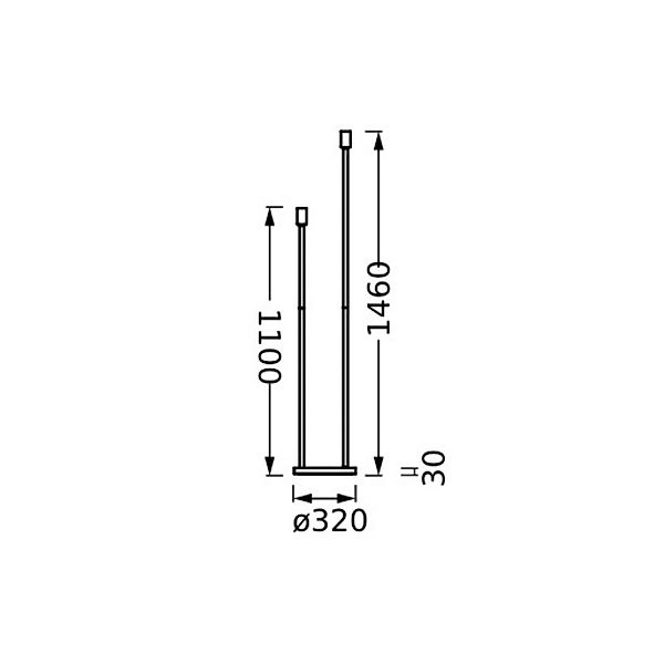 OSRAM Stehleuchte DECOR STICK, beige, Höhe 146 cm, 2 x E27 günstig online kaufen