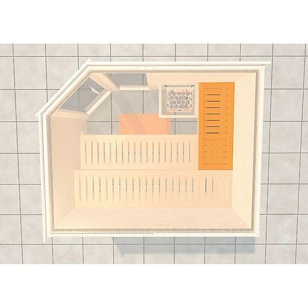 weka Saunabank "Querliege 3", BxT: 52x125 cm günstig online kaufen