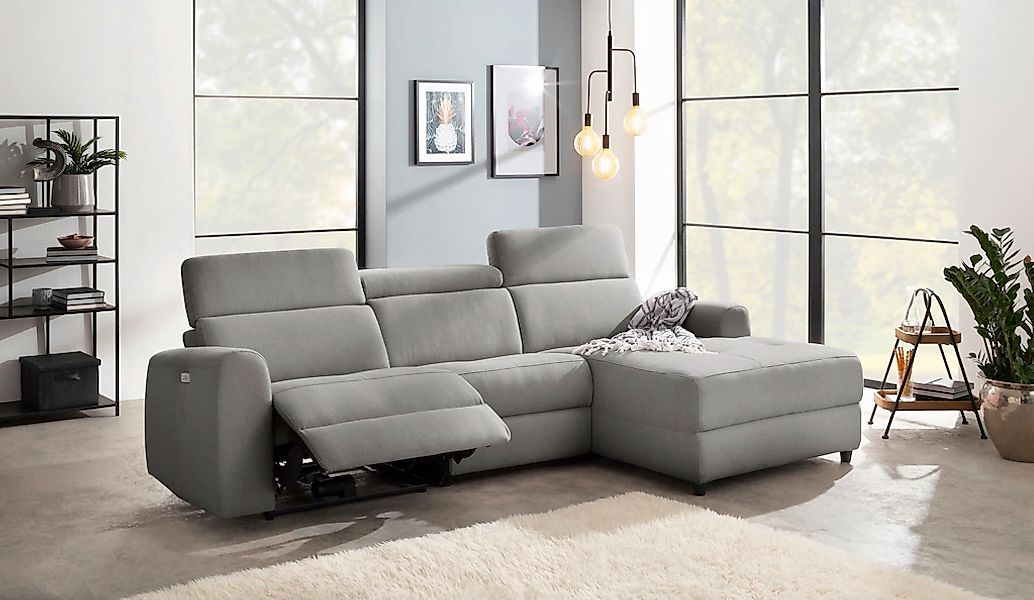 Home affaire Ecksofa »Sentrano, L-Form,« 275 cm, man. o. elektr. Relaxfunkt günstig online kaufen