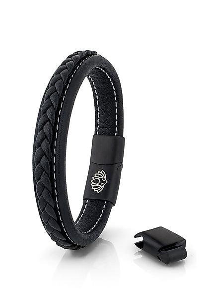 Akitsune Lederarmband Fides Lederarmband Mattschwarz - günstig online kaufen