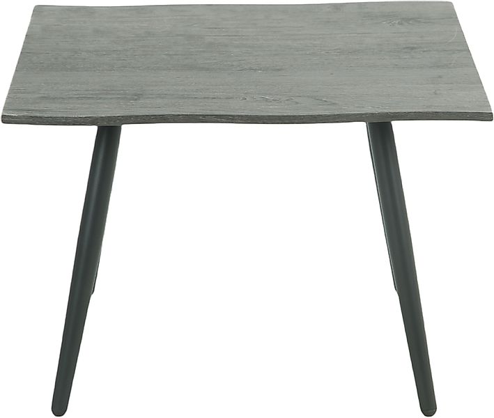 HELA Couchtisch "ZÜRICH", Baumkantenoptik,Vierfuß,quadratisch,60 x 60 cm günstig online kaufen