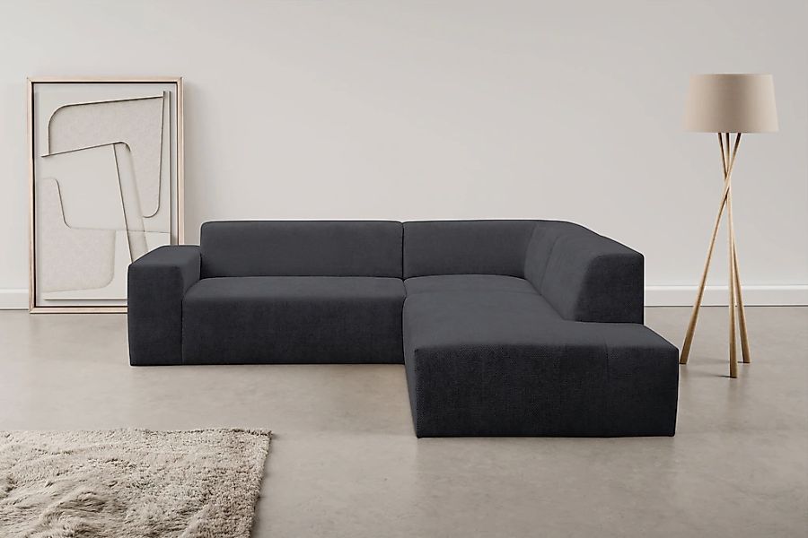 WERK2 Ecksofa "Zeus-M, tolles Sofa mit schönen Details, L-Form", Curvy Tren günstig online kaufen