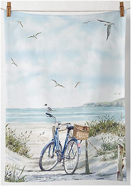 Ambiente® Geschirrtuch Bike at the beach, günstig online kaufen