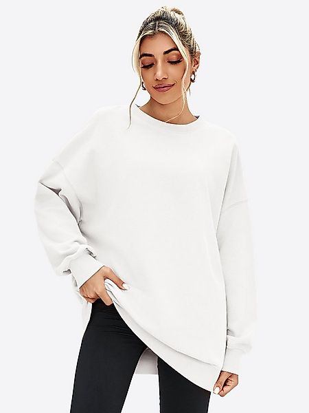 Imily Bela Sweatshirt Damen Oversize Pullover mit Rundhalsausschnitt (Packu günstig online kaufen