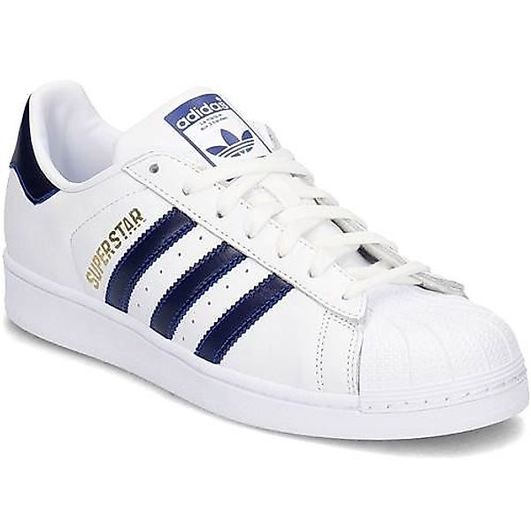 Adidas Superstar Schuhe EU 42 2/3 White,Navy blue günstig online kaufen