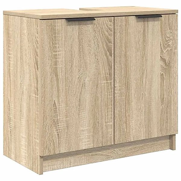 vidaXL Badezimmerschrank mit Speicher Sonoma-Eiche 64,5 x 33,5 x 59 cm 8807 günstig online kaufen