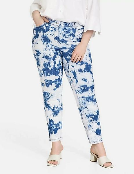 Samoon Stretch-Jeans 7/8 Jeans mit Batik-Print Betty günstig online kaufen