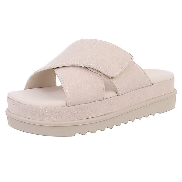 Ital-Design Bequeme Damen-Sandalen mit Klettverschluss in günstig online kaufen