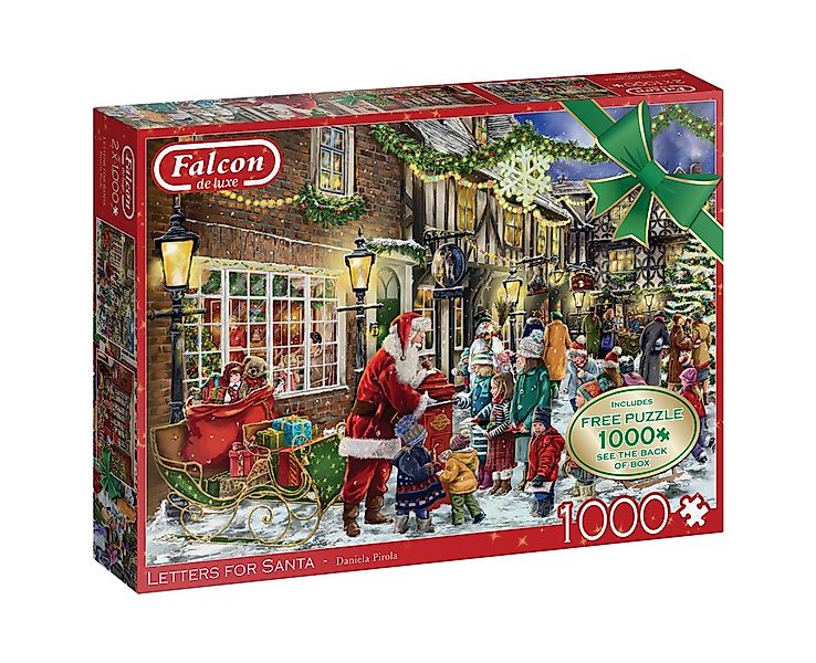 Jumbo Spiele Puzzle Briefe für Santa, 2x1000 Teile Puzzle, 1000 Puzzleteile günstig online kaufen