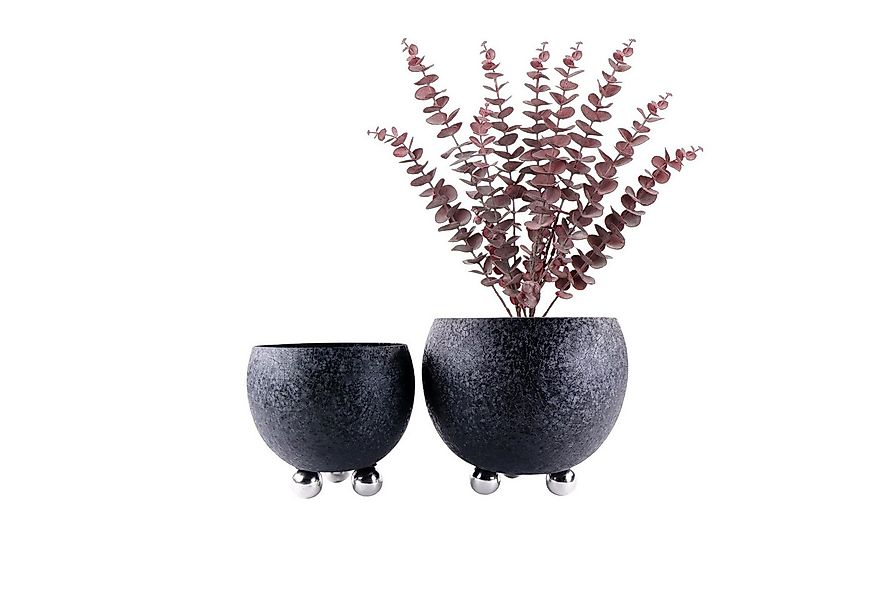 trends for living Pflanzkübel Blumentopf Pflanzentopf Kübel in Schwarz mit günstig online kaufen