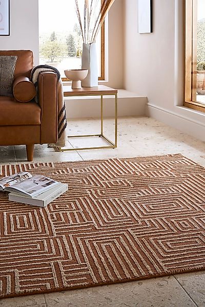 FLAIR RUGS Teppich »Kylo«, rechteckig, 12 mm Höhe, Hoch-niedriger Flor in W günstig online kaufen