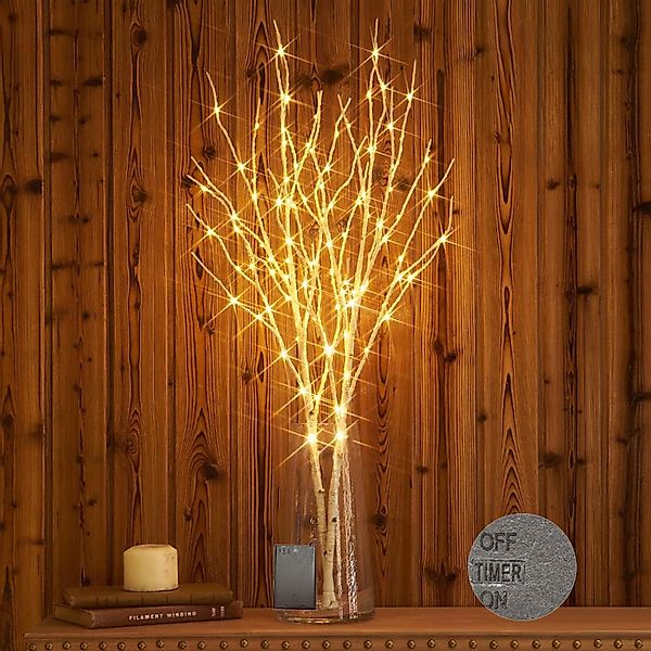 MUPOO LED-Leuchtzweig LED Leuchtzweig LED-Dekolicht Batteriebetrieben günstig online kaufen