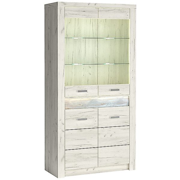 Lomadox Vitrine INGENIO-161 Standvitrine Wohnzimmerschrank modern günstig online kaufen