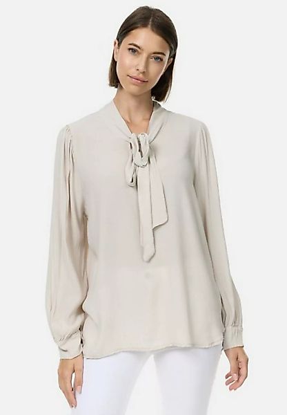 PM SELECTED Crepebluse PM62 (Stilvolle Business Crepe Bluse mit Schleife) P günstig online kaufen