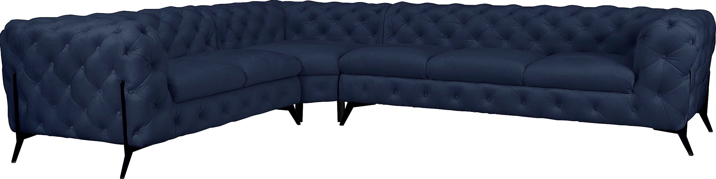 Home affaire Chesterfield-Sofa "Amaury L-Form" großes Ecksofa, Chesterfield günstig online kaufen