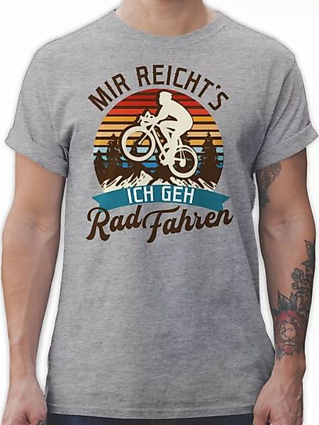 Shirtracer T-Shirt Mir reicht's ich geh Rad fahren - Mountainbike Geschenk günstig online kaufen