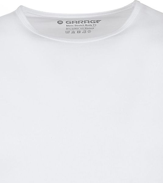 Garage Basic Longsleeve T-Shirt Stretch Weiß - Größe L günstig online kaufen