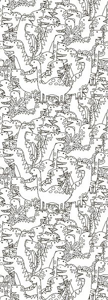queence Wandsticker "Dinosaurier", (1 St.), DIY-Wandsticker zum Bemalen günstig online kaufen
