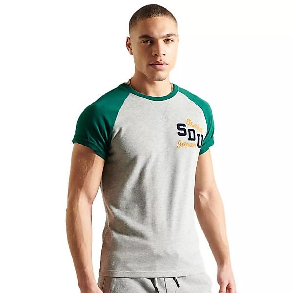 Superdry Chenille Varisty Raglan 220 Kurzarm T-shirt M Mid Pine günstig online kaufen