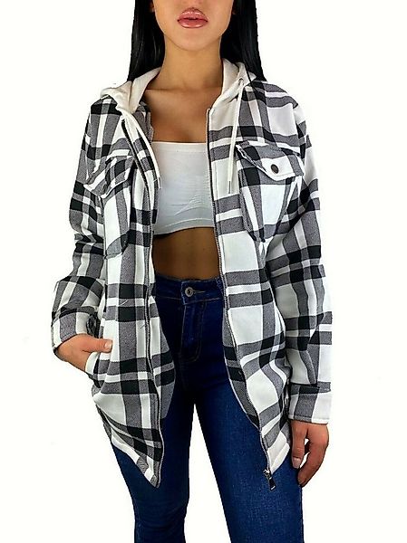 Worldclassca Flanellhemd Worldclassca DAMEN HEMDJACKE KARIERT MIT KAPUZE HO günstig online kaufen