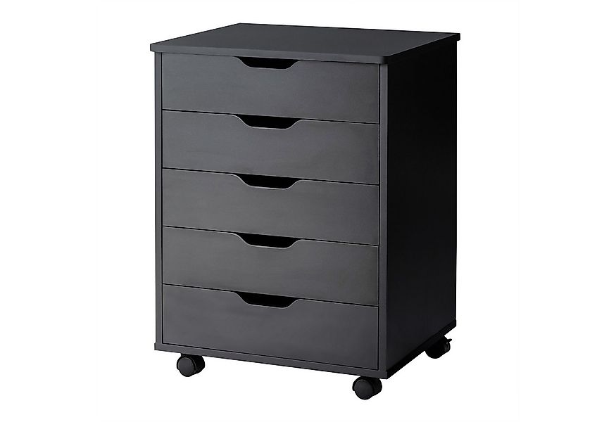 COSTWAY Rollcontainer, Bürocontainer mit Rollen, Schubladen, 49,5x41x66,5cm günstig online kaufen