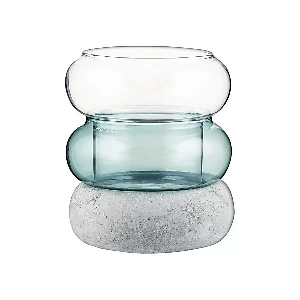Bagel Vase/Windlicht 12cm Lake blue günstig online kaufen
