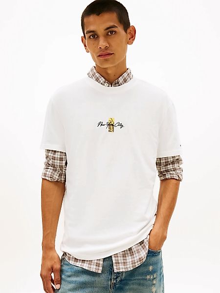 Tommy Jeans T-Shirt "TJM REGULAR SIGN BLOCK" Regular fit mit Rundhalsaussch günstig online kaufen