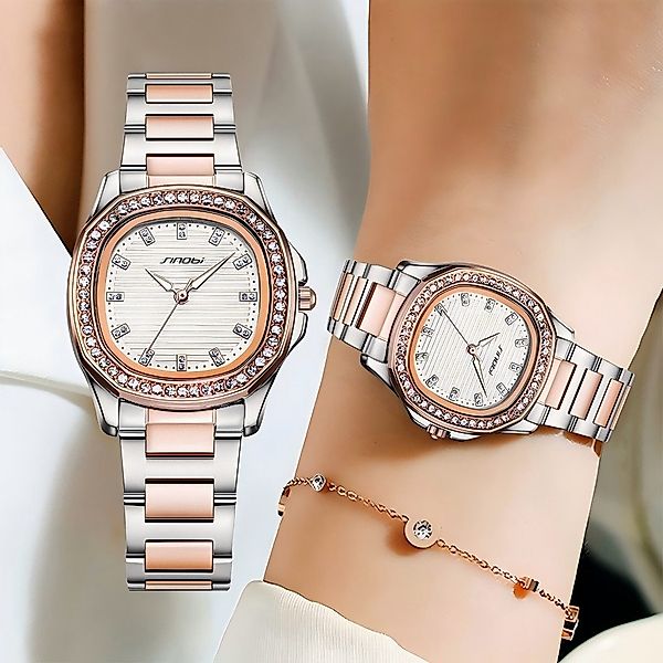 ibettertec Quarzuhr Quarzuhr, Armbanduhr Damenuhr, (Multifunktionsuhr günstig online kaufen