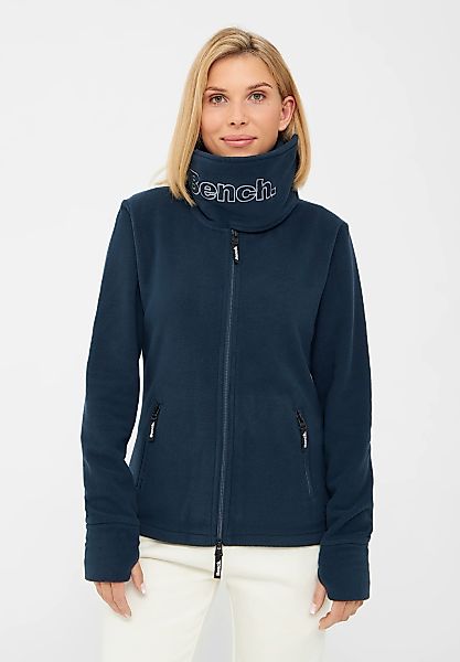 Bench. Fleecejacke "FUNNEL" 1 Stk. tlg. ohne Kapuze mit Glitzerstickerei günstig online kaufen