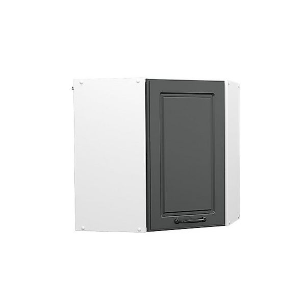 Vicco Eckhängeschrank R-Line Küchen-Eckschrank Anthrazit Landhaus/Weiß 57 c günstig online kaufen