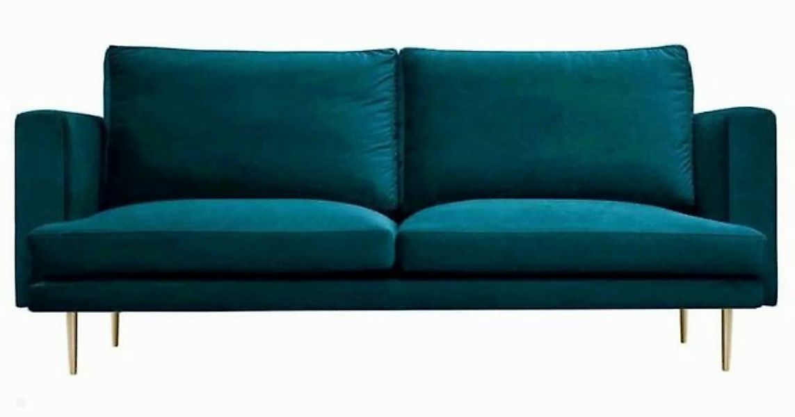 JVmoebel Sofa Blauer Dreisitzer Sofa Stoff Wohnzimmer Design Couchen Polste günstig online kaufen