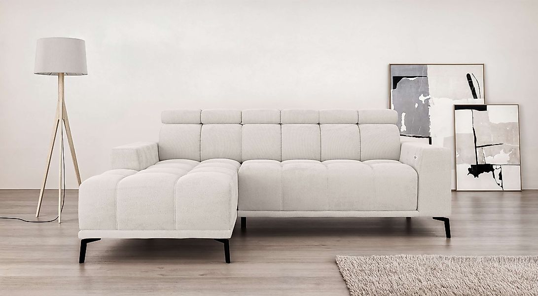INOSIGN Ecksofa »CAZIE, Designsofa, L-Form, trendige Bubble-Optik,«, L-Form günstig online kaufen