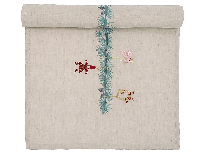 Greengate Tischläufer Juana Tischläufer mit Stickerei sand 140x40cm günstig online kaufen