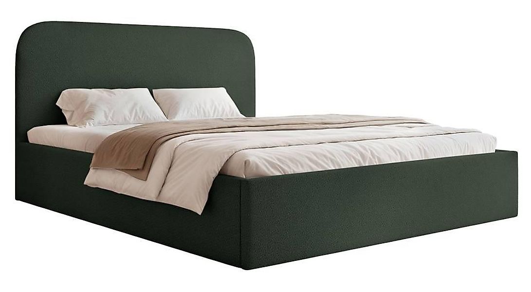 NADUVI Collection | Bettgestell Fia 160x200 Chenille mit Staufach günstig online kaufen