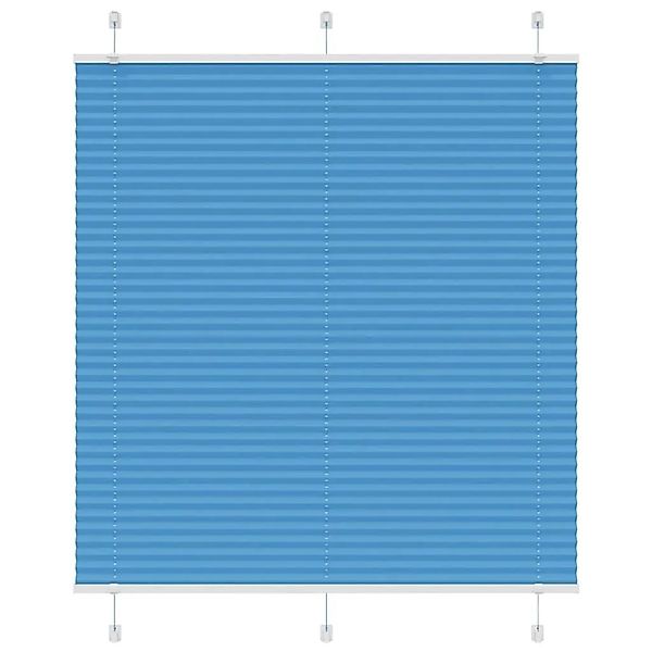 vidaXL Plissee Blau 120x150 cm Stoffbreite 119,4 cm Polyester 4015198 günstig online kaufen