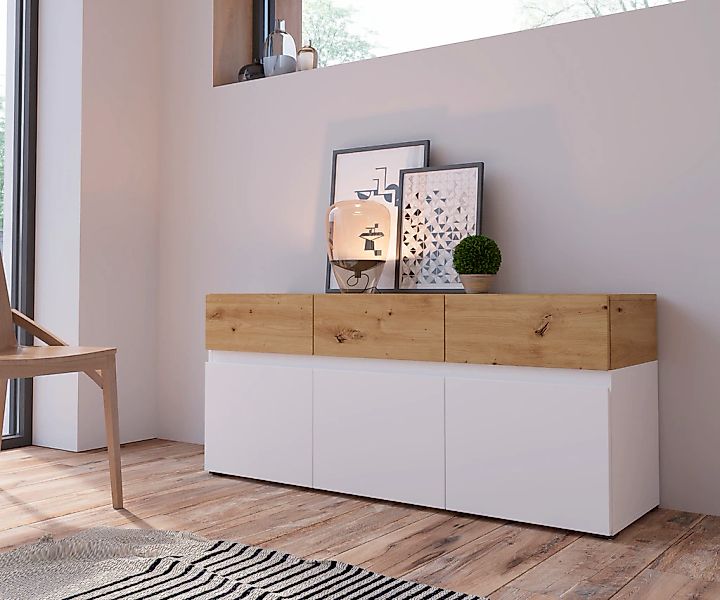 Home affaire Lowboard "Rimini" Breite 135 cm günstig online kaufen