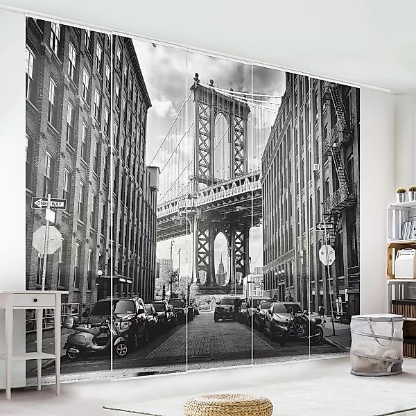 Schiebegardine Set Manhattan Bridge in America günstig online kaufen