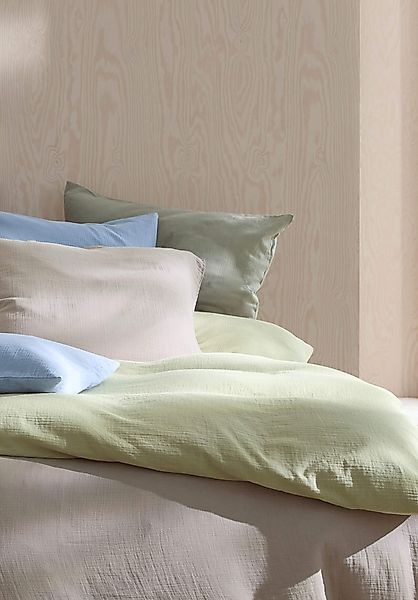 hessnatur Musselin Bettwäsche-Set aus Bio-Baumwolle - beige - Größe 200x200 günstig online kaufen