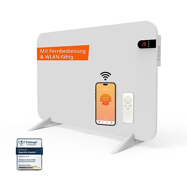 Könighaus Infrarotheizung 450W Smart Dual-Infrarotheizung - günstig online kaufen
