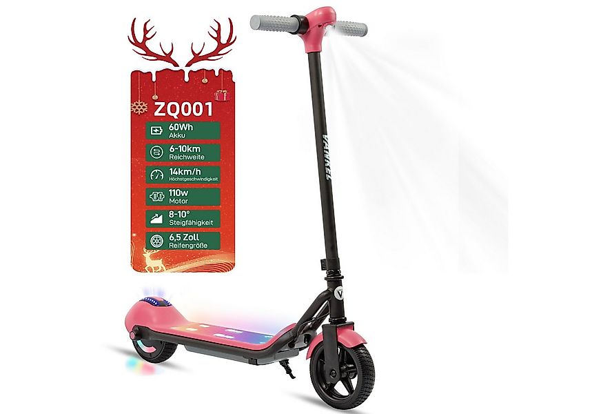 Vankel Elektro-Kinderroller E Scooter Kinder, ab 6 Jahren, 14km/h, Bunte LE günstig online kaufen
