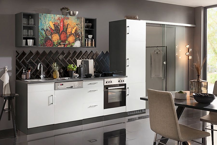 KOCHSTATION Küchenzeile "KS-Paris – Küchen mit einzigartigen Fotomotiven au günstig online kaufen