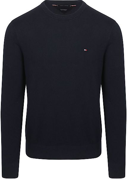 Tommy Hilfiger Pullover Cotton Kaschmir Dunkelblau - Größe XXL günstig online kaufen