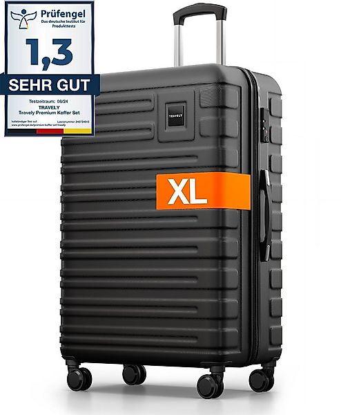 Travely Koffer Polycarbonat Koffer XL 77cm - Reisekoffer, Hartschalenkoffer günstig online kaufen