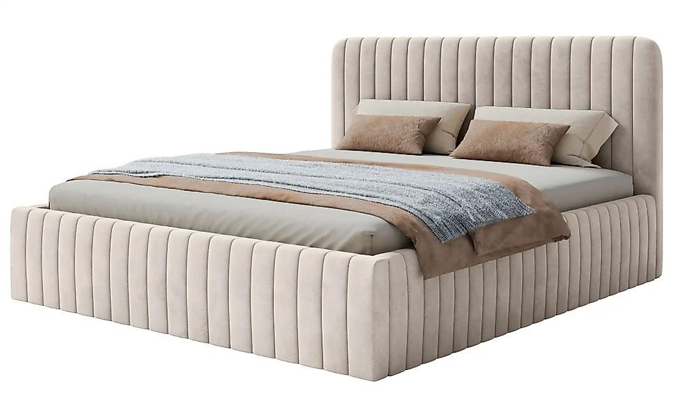 Selsey Polsterbett mit Bettkasten Saliano ¦ beige ¦ Maße (cm): B: 173 H: 10 günstig online kaufen