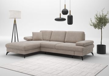 sit&more Ecksofa "Morris L-Form" mit Bettfunktion, bzw. XXL-Sitzfläche, Arm günstig online kaufen
