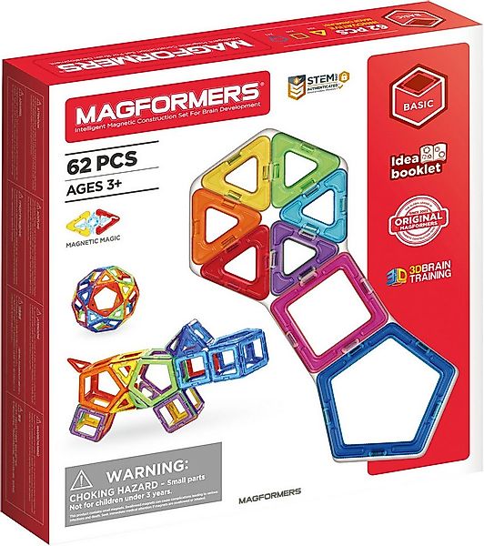 MAGFORMERS Magformers Basic 62 Teile Magnetspielbausteine, (62 St) günstig online kaufen