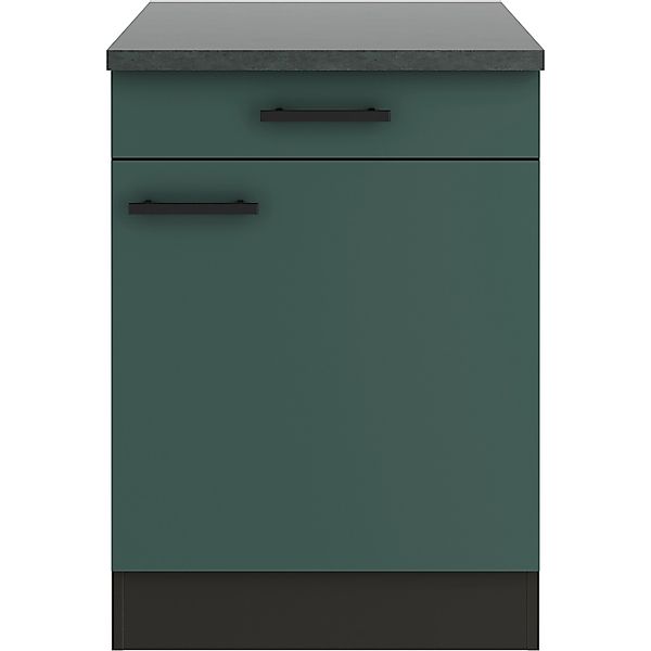 OPTIFIT Verona405 Küchen-Unterschrank 60 cm Steingrün günstig online kaufen