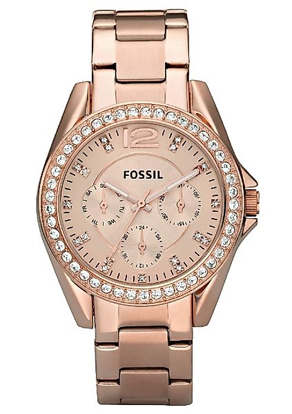 Fossil Multifunktionsuhr RILEY ES2811, Quarzuhr, Armbanduhr, günstig online kaufen