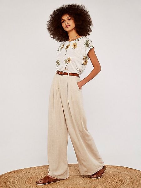 Apricot T-Shirt Palm Scene Slub Tee (1-tlg) mit Palmenmuster günstig online kaufen