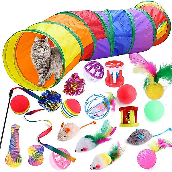 BTTO Tier-Intelligenzspielzeug 21-teiliges Katzenspielzeug-Set, (1-tlg) Fal günstig online kaufen